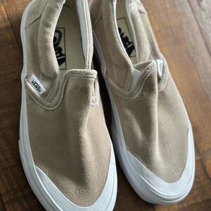 Vans Beige Slip-On Shoes